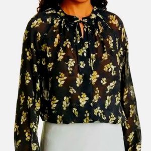 VINCE Dandelion Poet Blouse